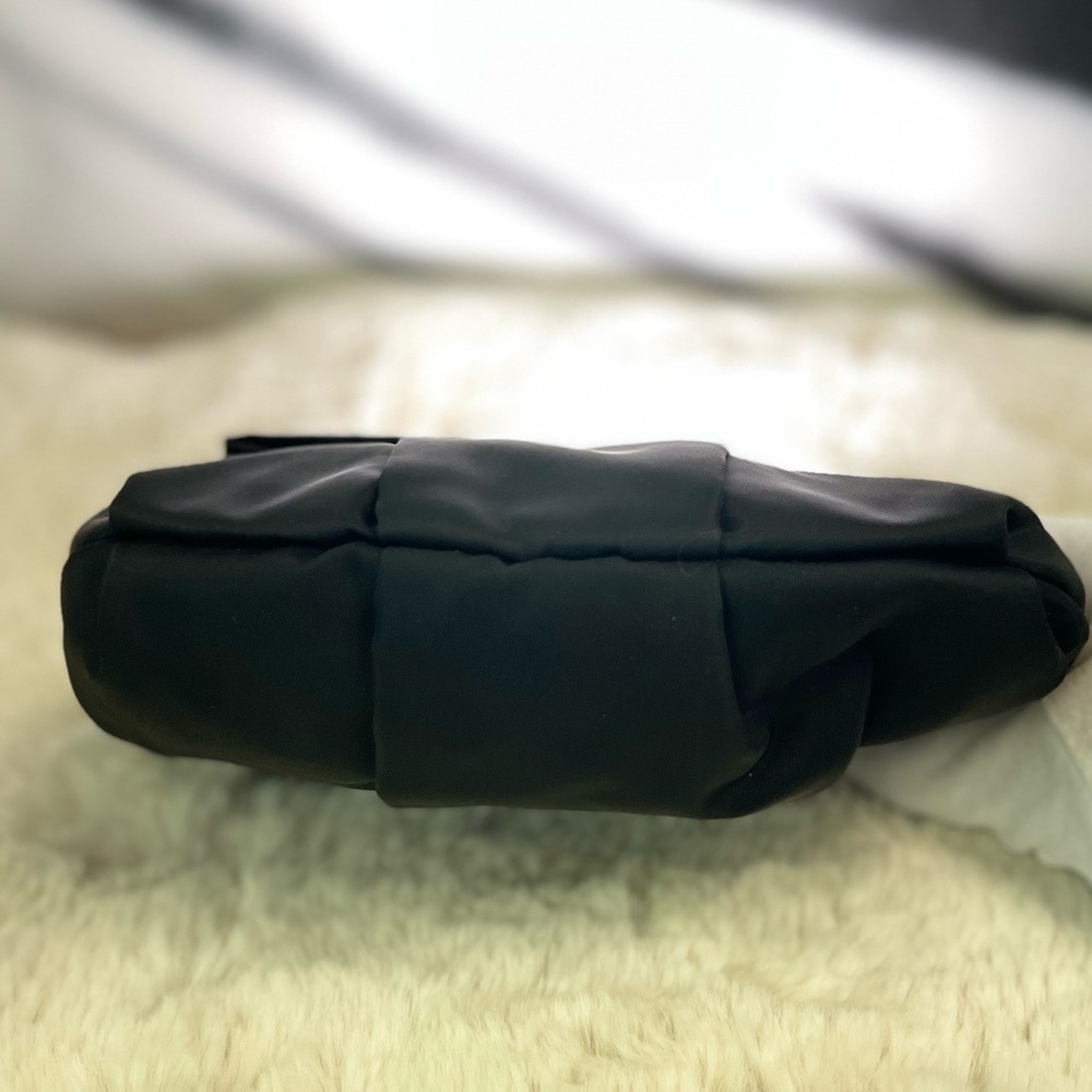Prada Tessuto Nylon Bow Pouch in black - Picture 3 of 16